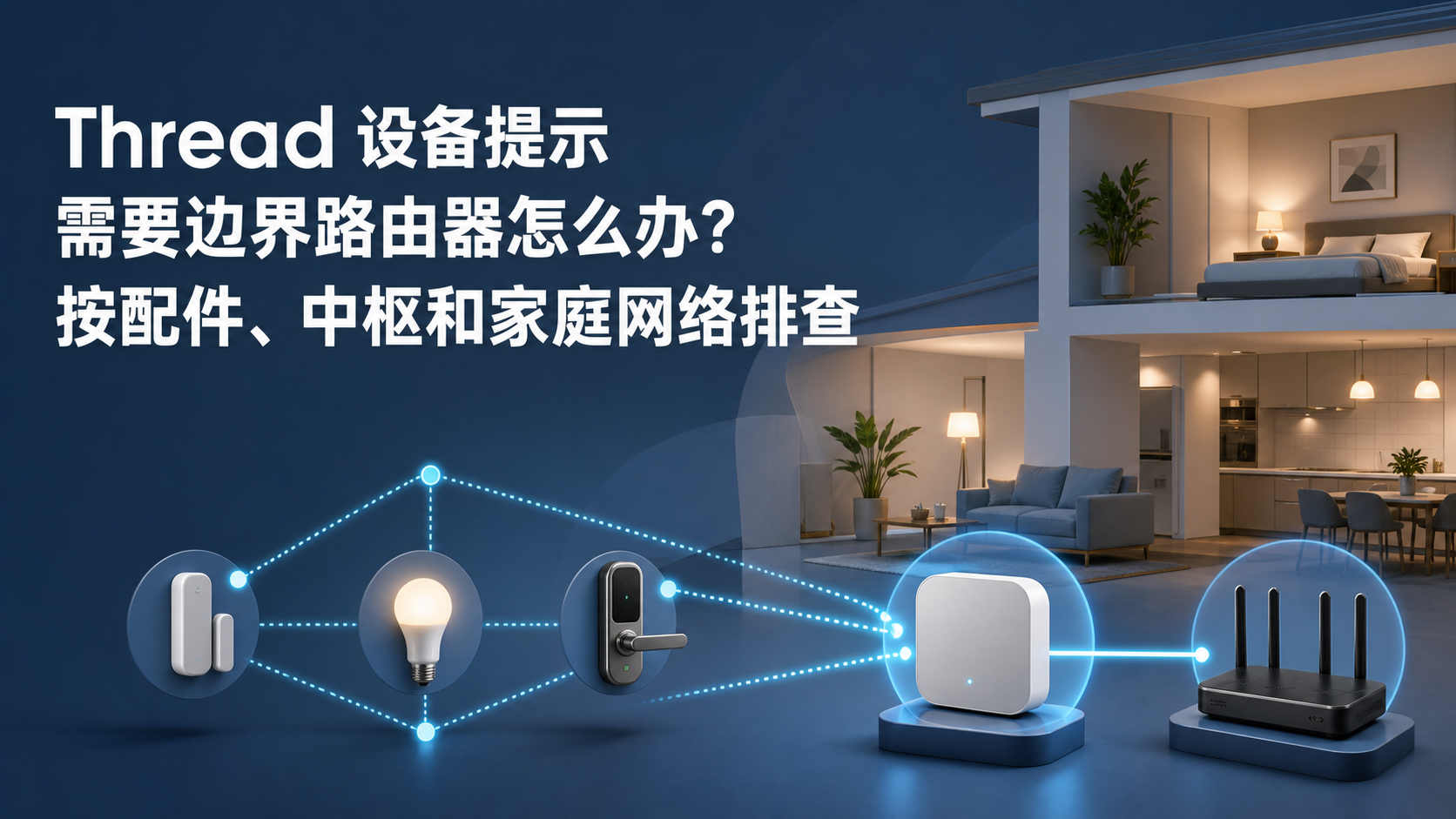 文章封面:Thread 设备提示需要边界路由器怎么办?按配件、中枢和家庭网络排查