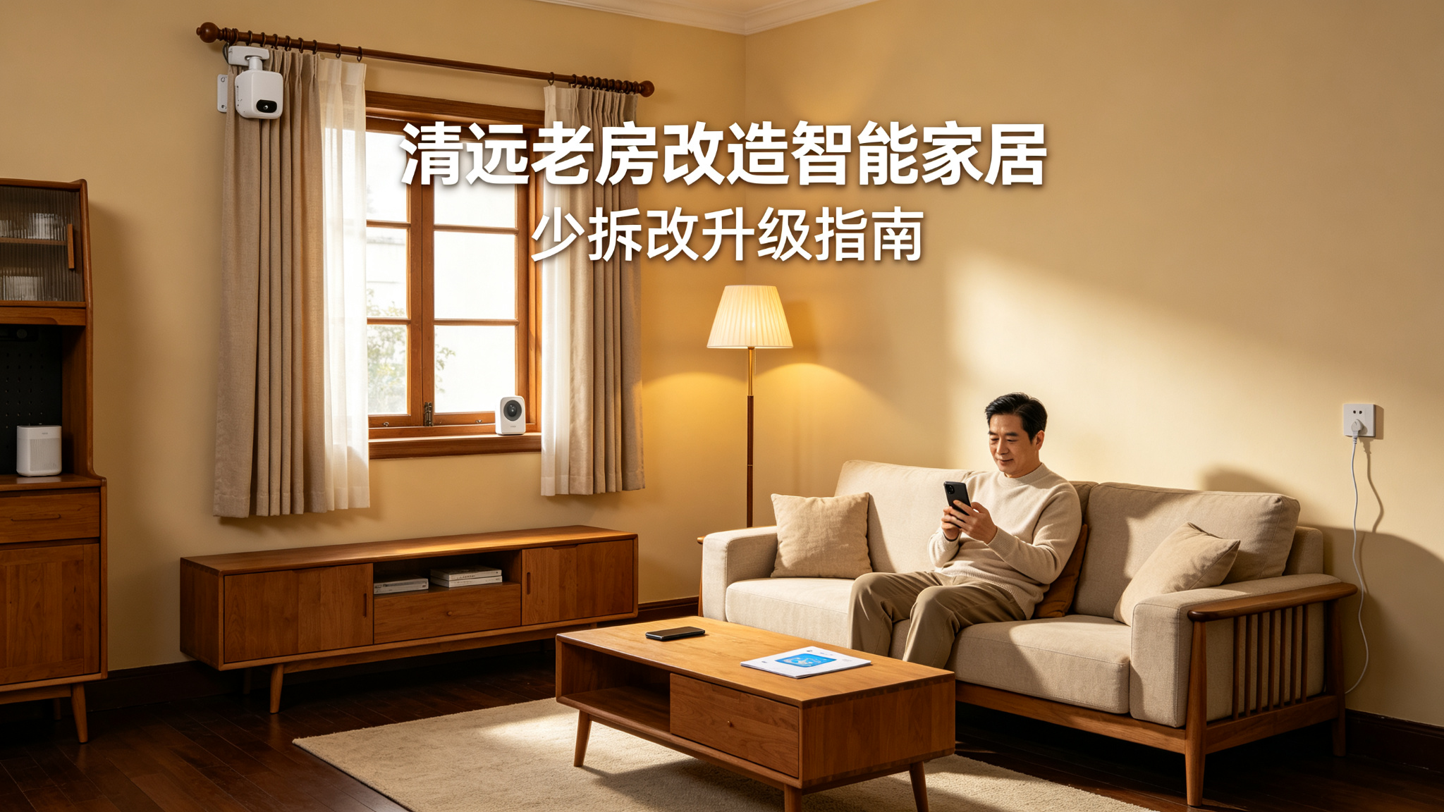 清远老房不拆改装智能家居，无线方案为主