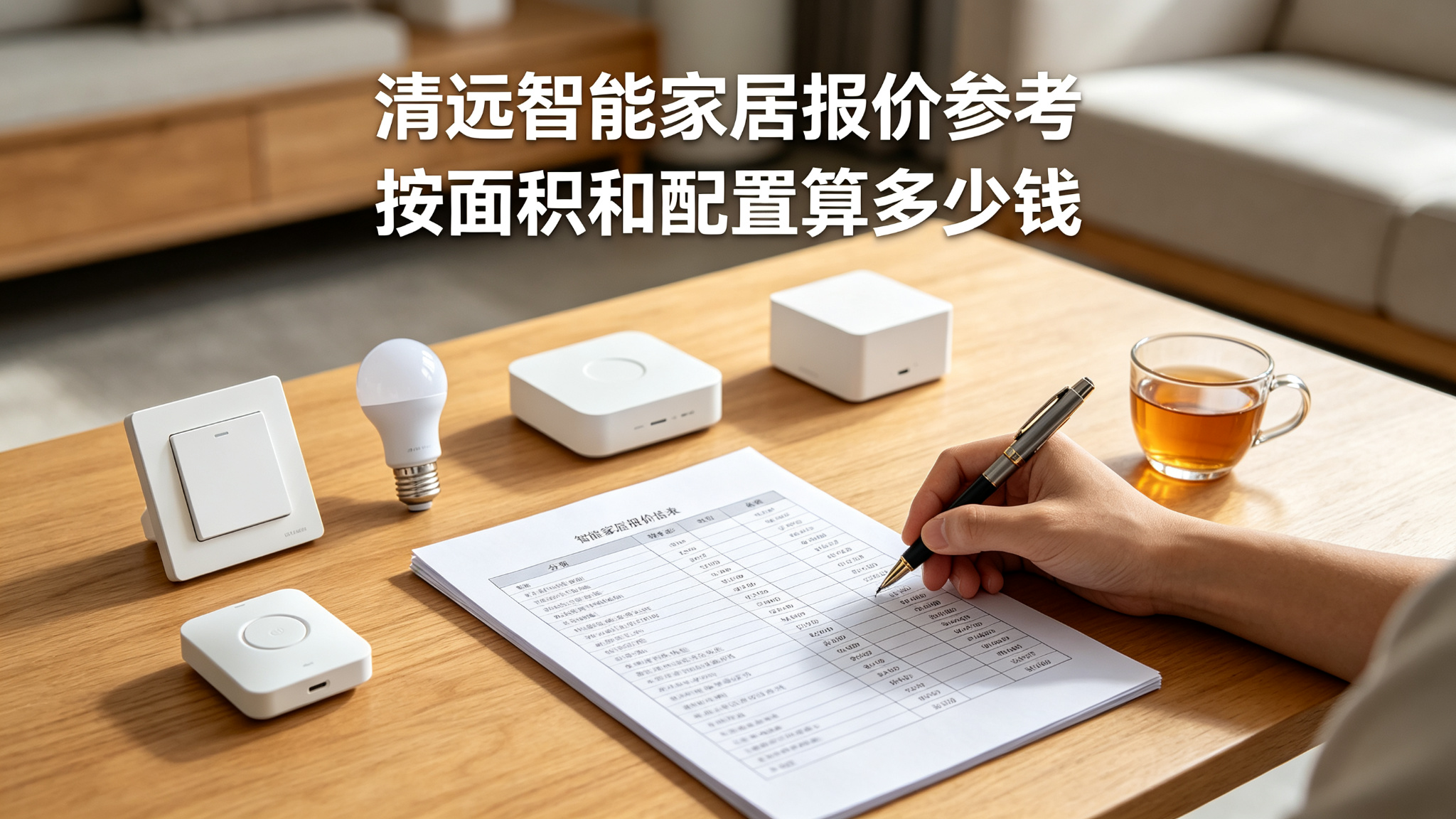 清远智能家居价格参考，按面积和配置分档