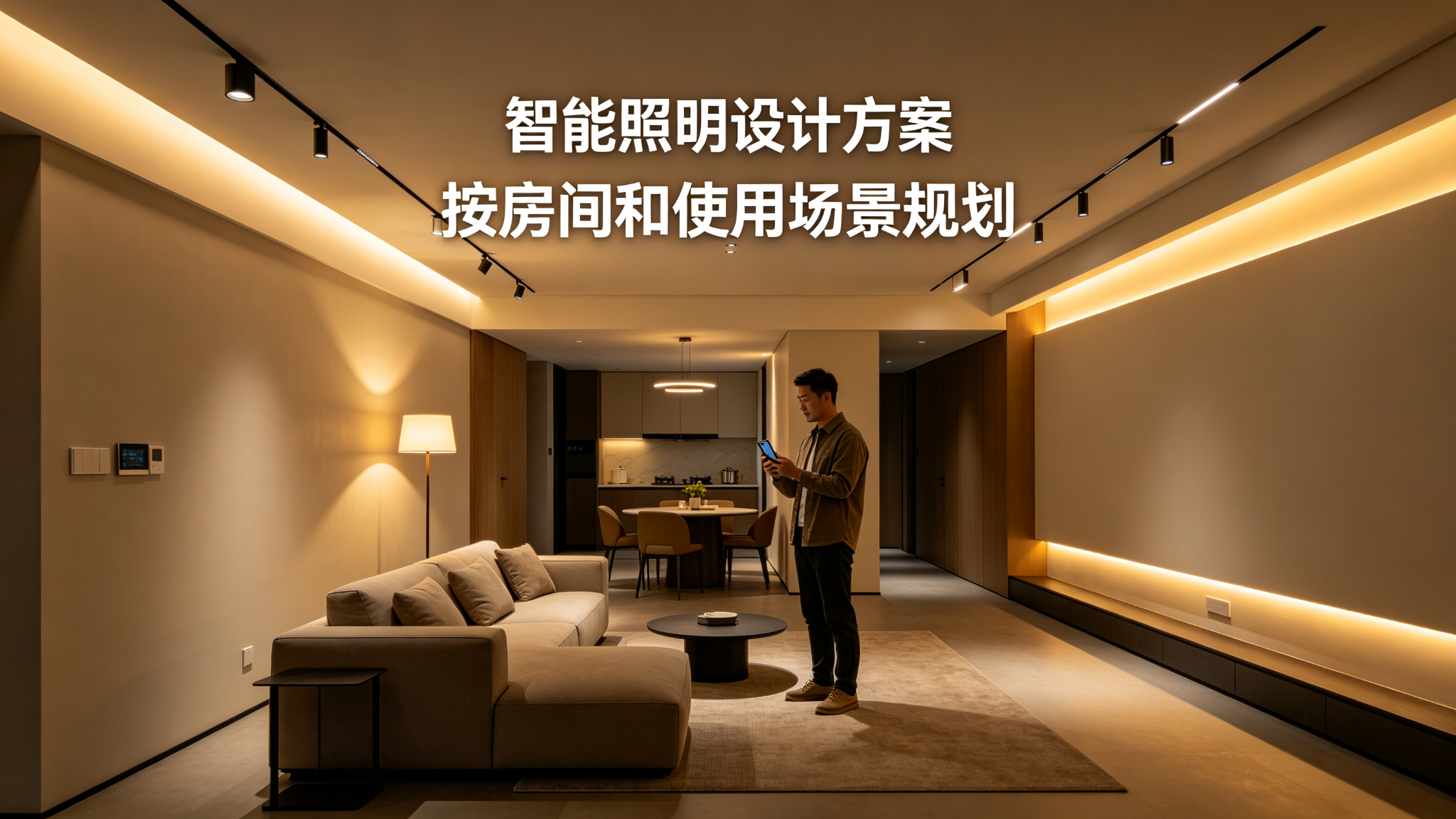 每个房间的智能照明设计和场景规划