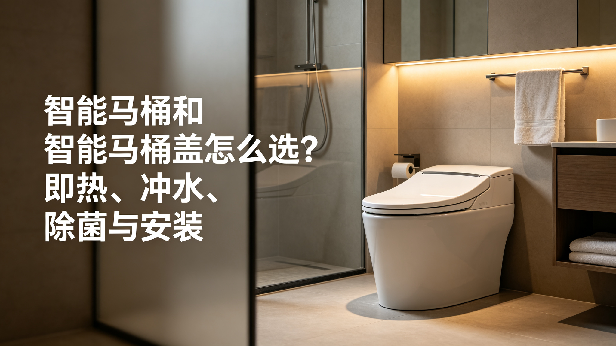 智能马桶和智能马桶盖怎么选?即热、冲水、除菌与安装