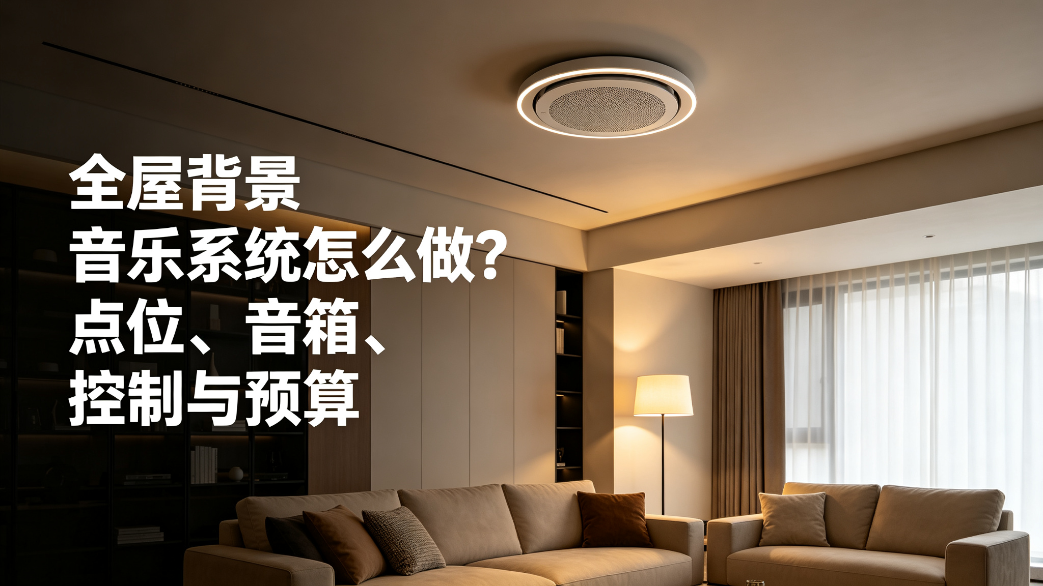 全屋背景音乐系统怎么做?点位、音箱、控制与预算