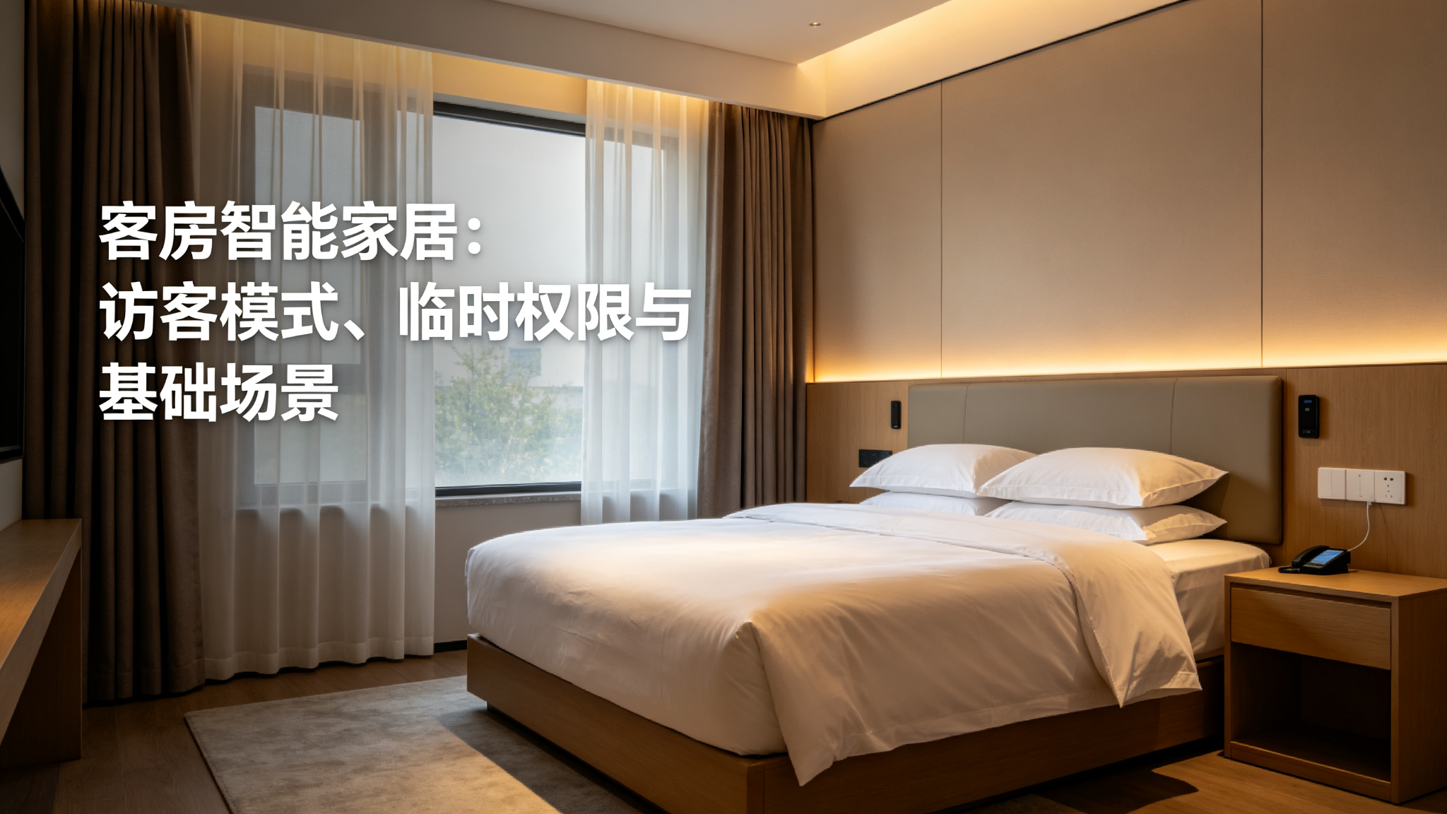 客房智能家居：访客模式、临时权限与基础场景