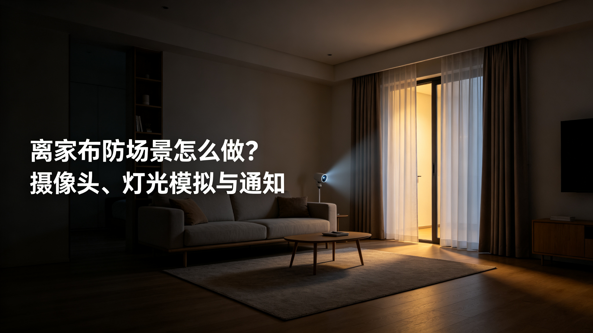 离家布防场景怎么做?摄像头、灯光模拟与通知