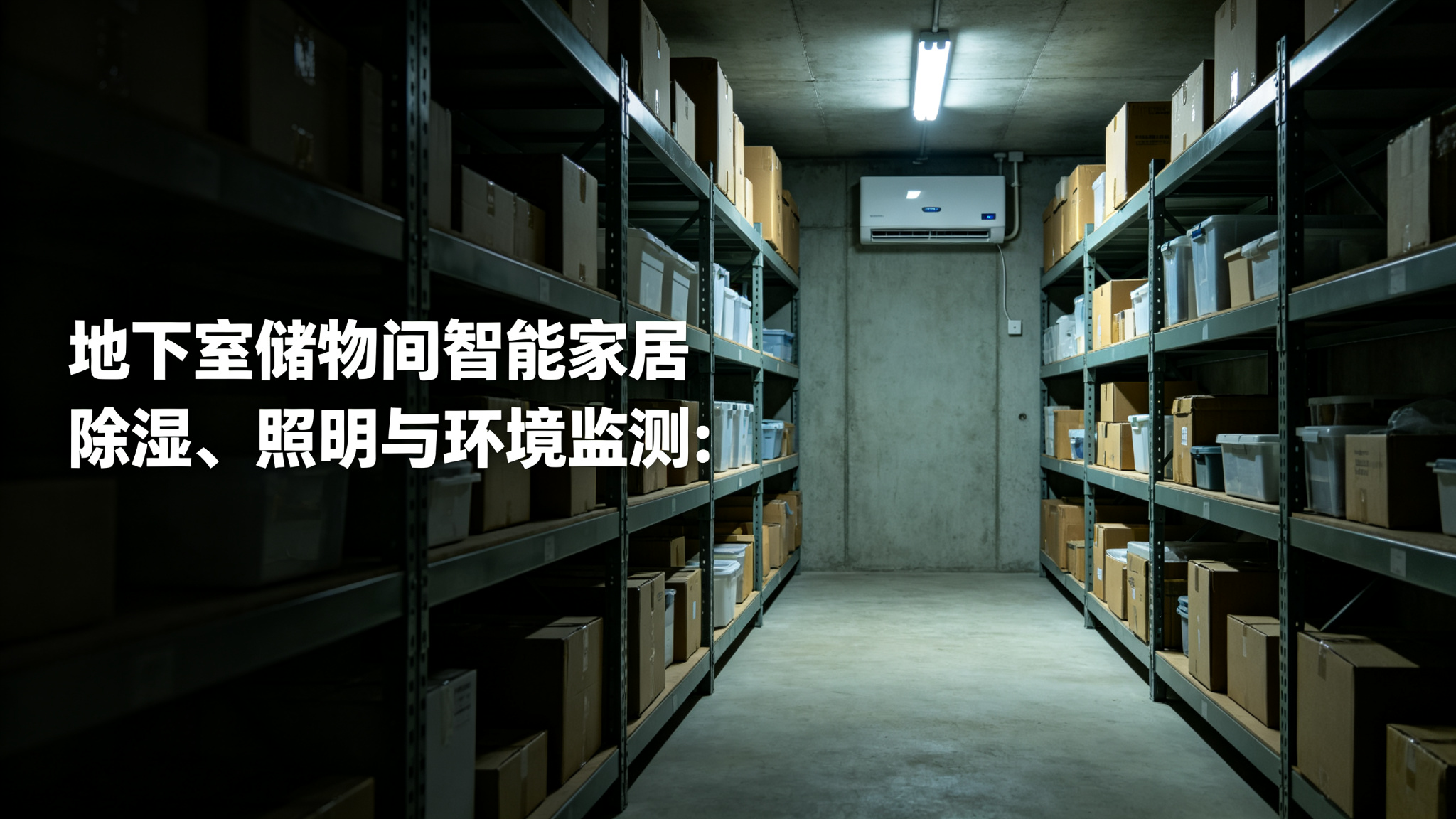 地下室储物间智能家居:除湿、照明与环境监测