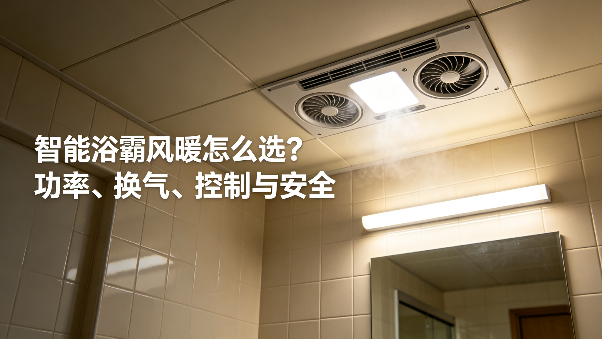 智能浴霸风暖怎么选？功率、换气、控制与安全