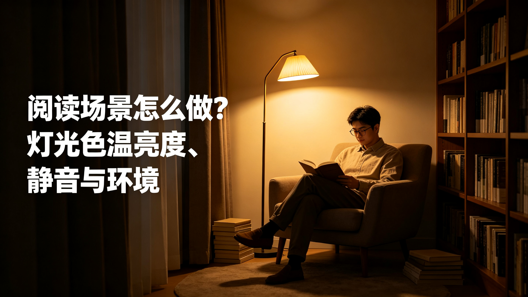 阅读场景怎么做？灯光色温亮度、静音与环境