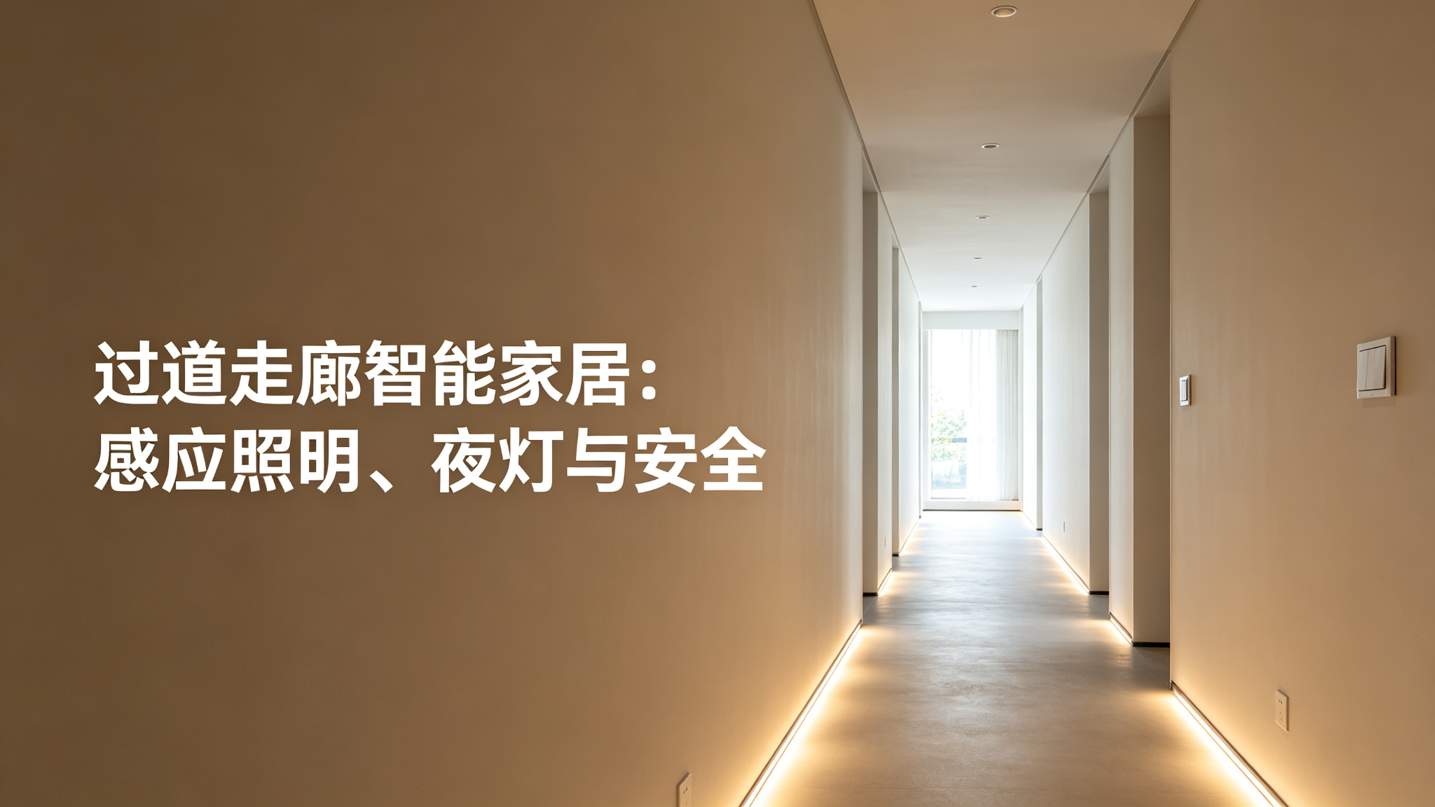 过道走廊智能家居：感应照明、夜灯与安全