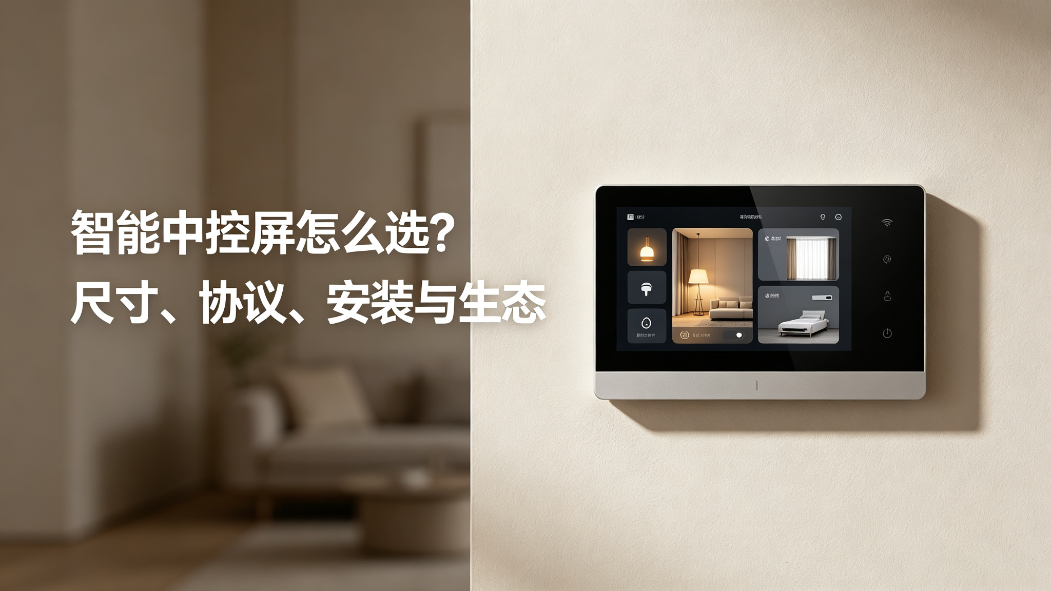 智能中控屏怎么选？尺寸、协议、安装与生态