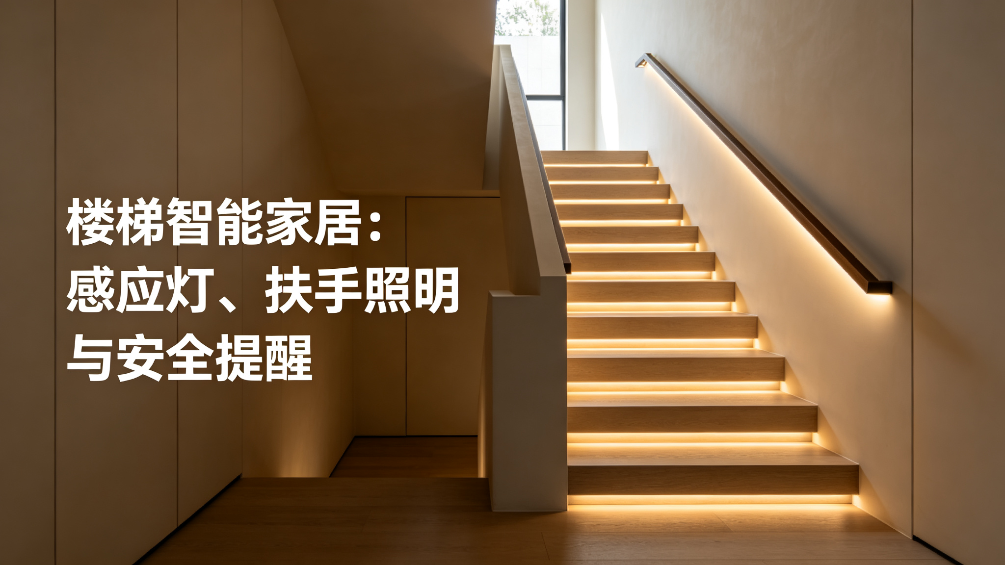 楼梯智能家居:感应灯、扶手照明与安全提醒