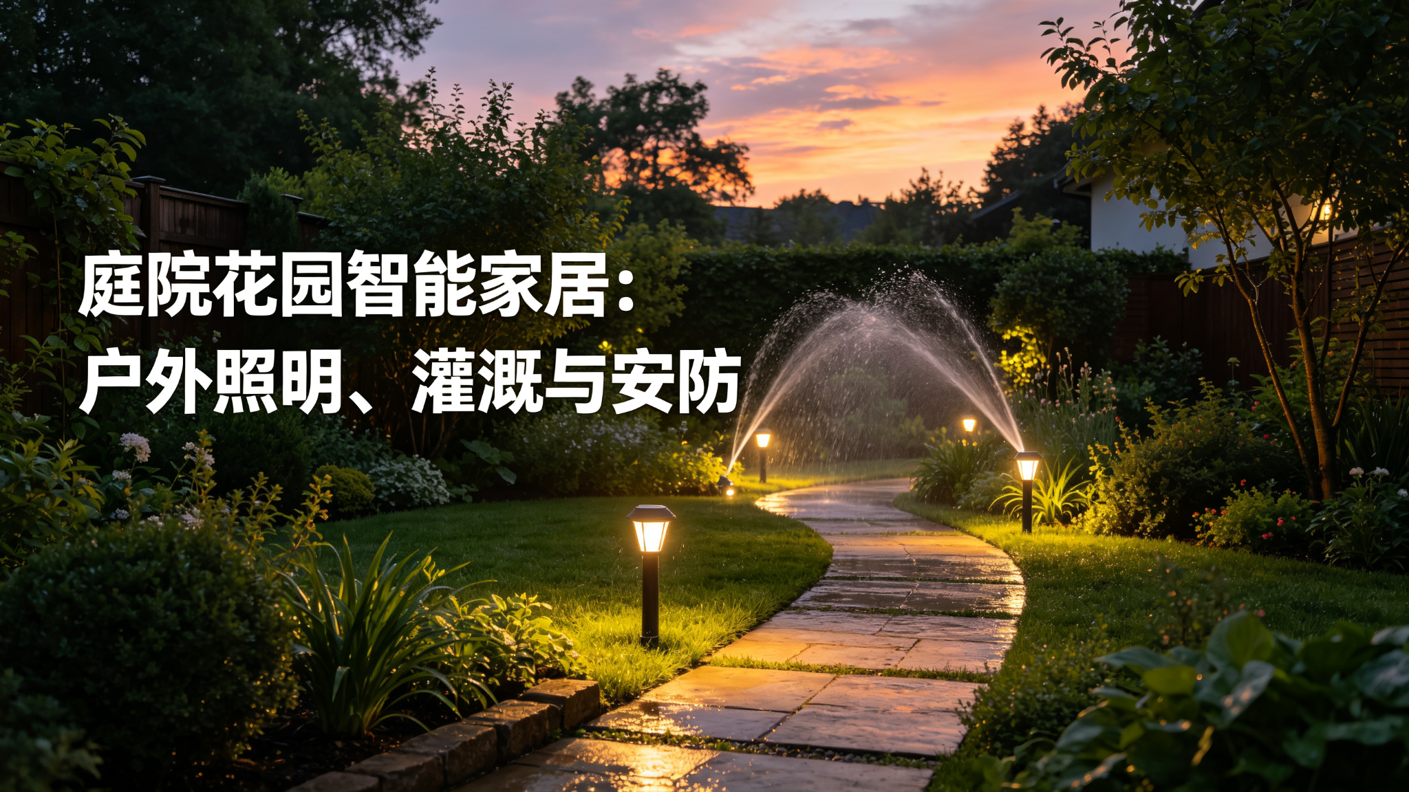 庭院花园智能家居:户外照明、灌溉与安防