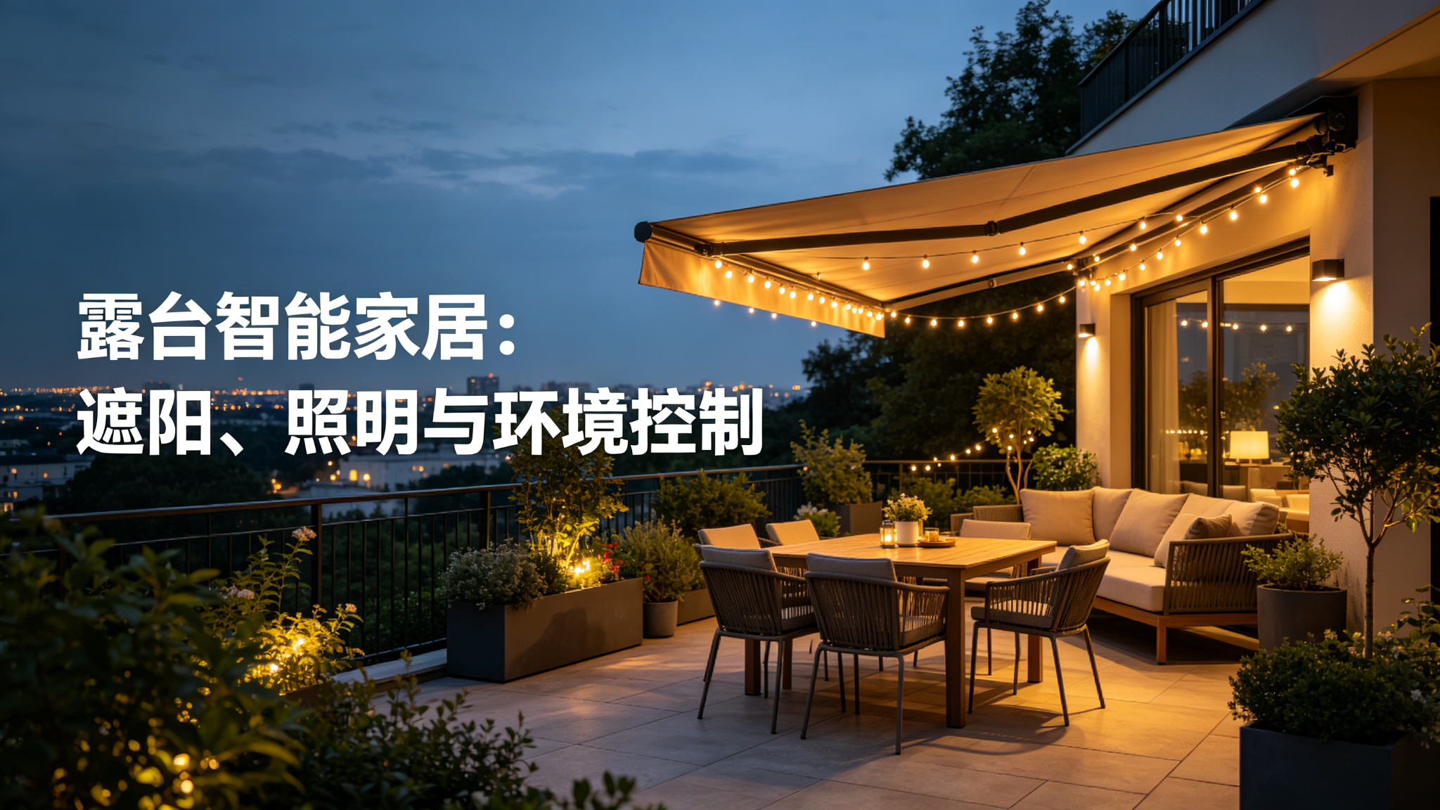 露台智能家居：遮阳、照明与环境控制