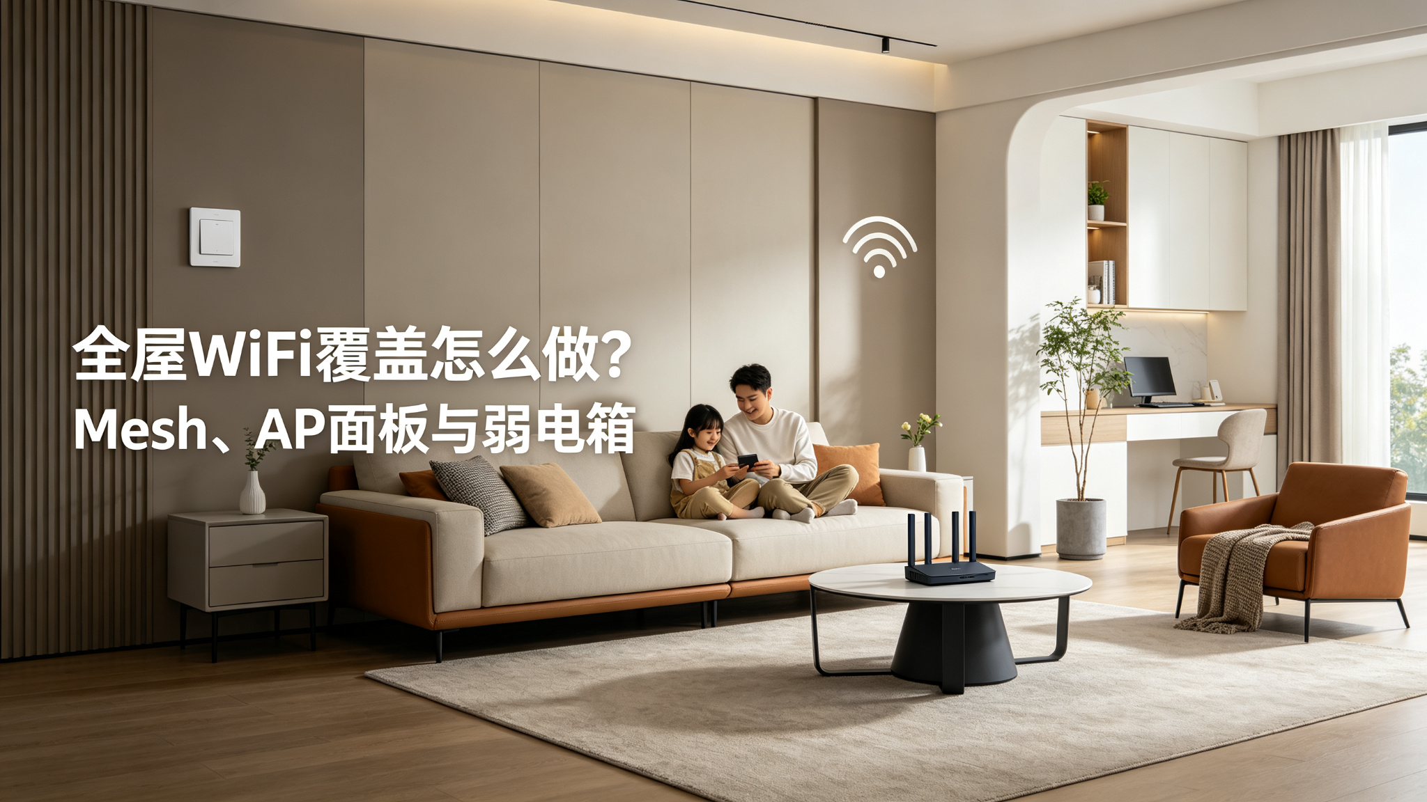 全屋WiFi覆盖怎么做？Mesh、AP面板与弱电箱方案怎么选