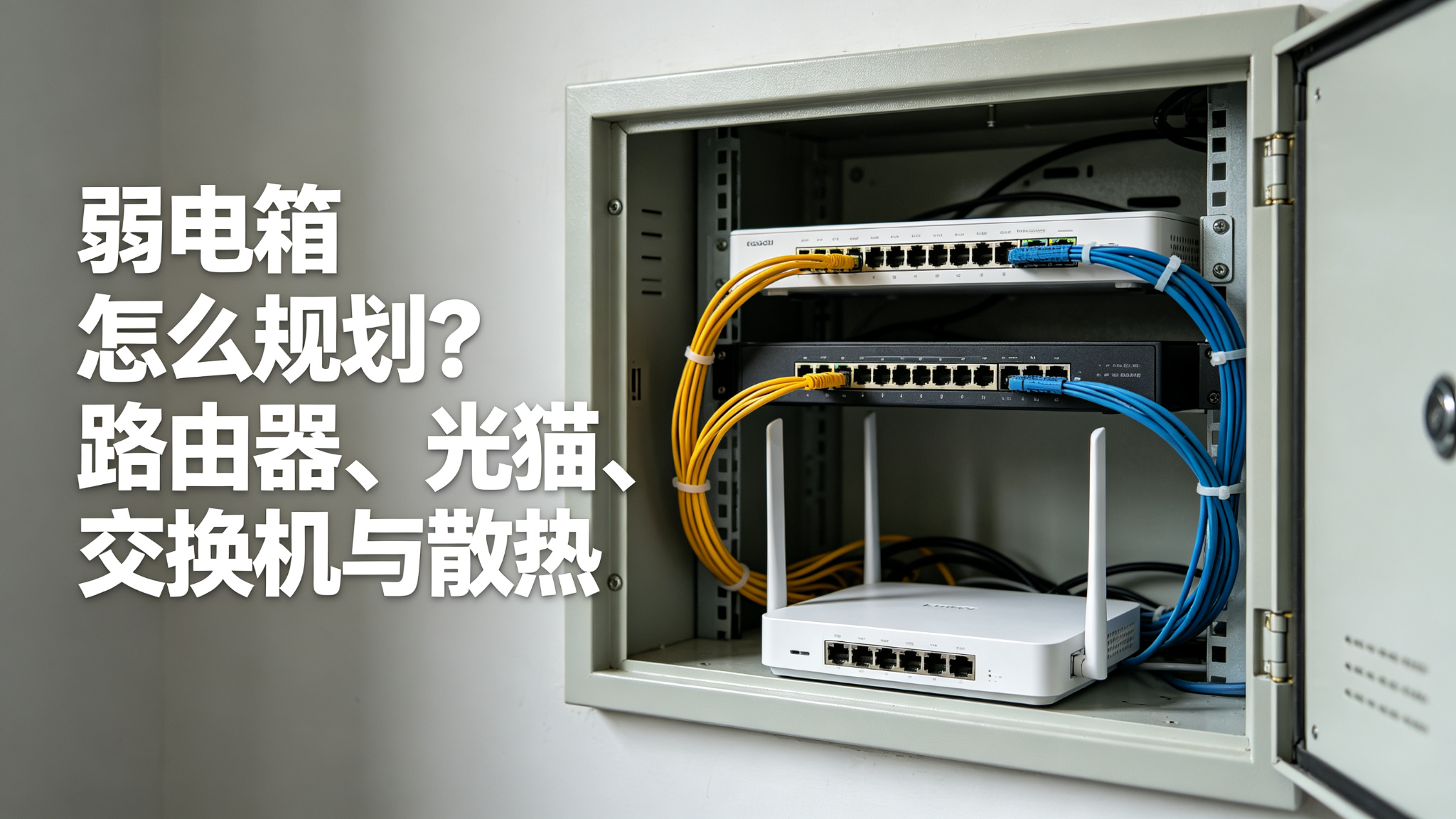 弱电箱怎么规划?光猫、路由器、交换机与散热一次讲清