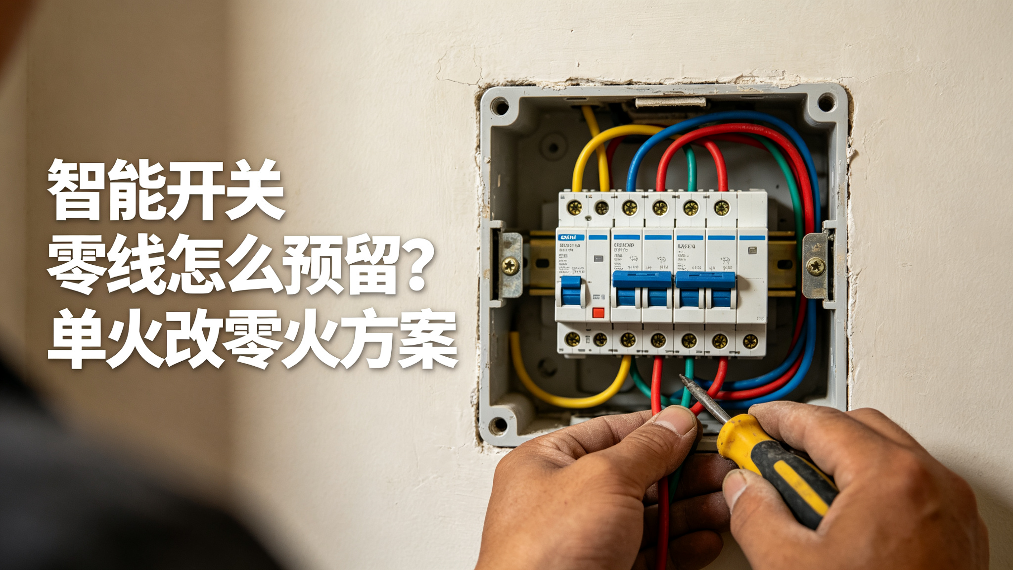 智能开关零线怎么预留?单火改零火方案怎么选