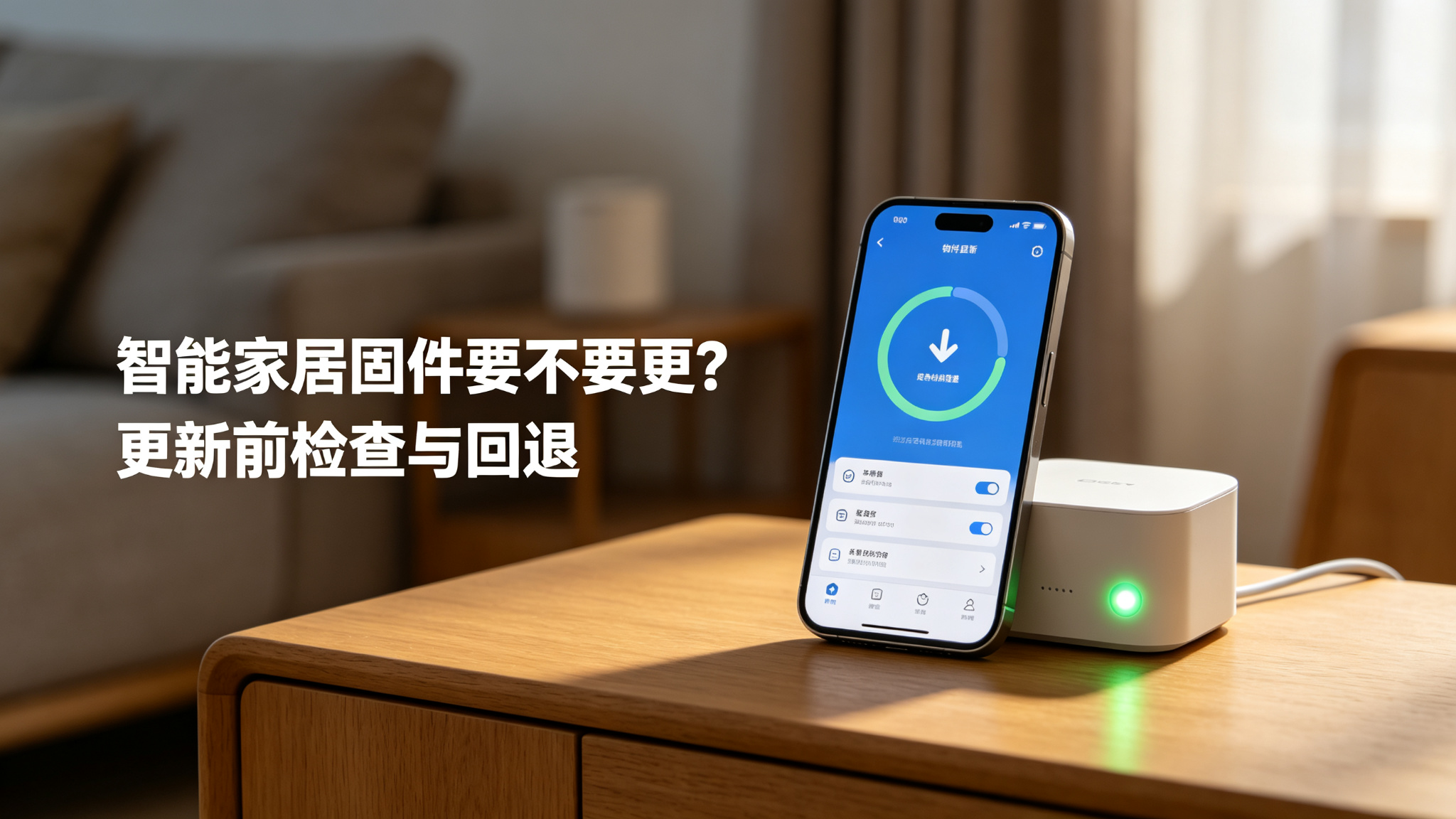 智能家居固件要不要更?更新前检查与回退方法