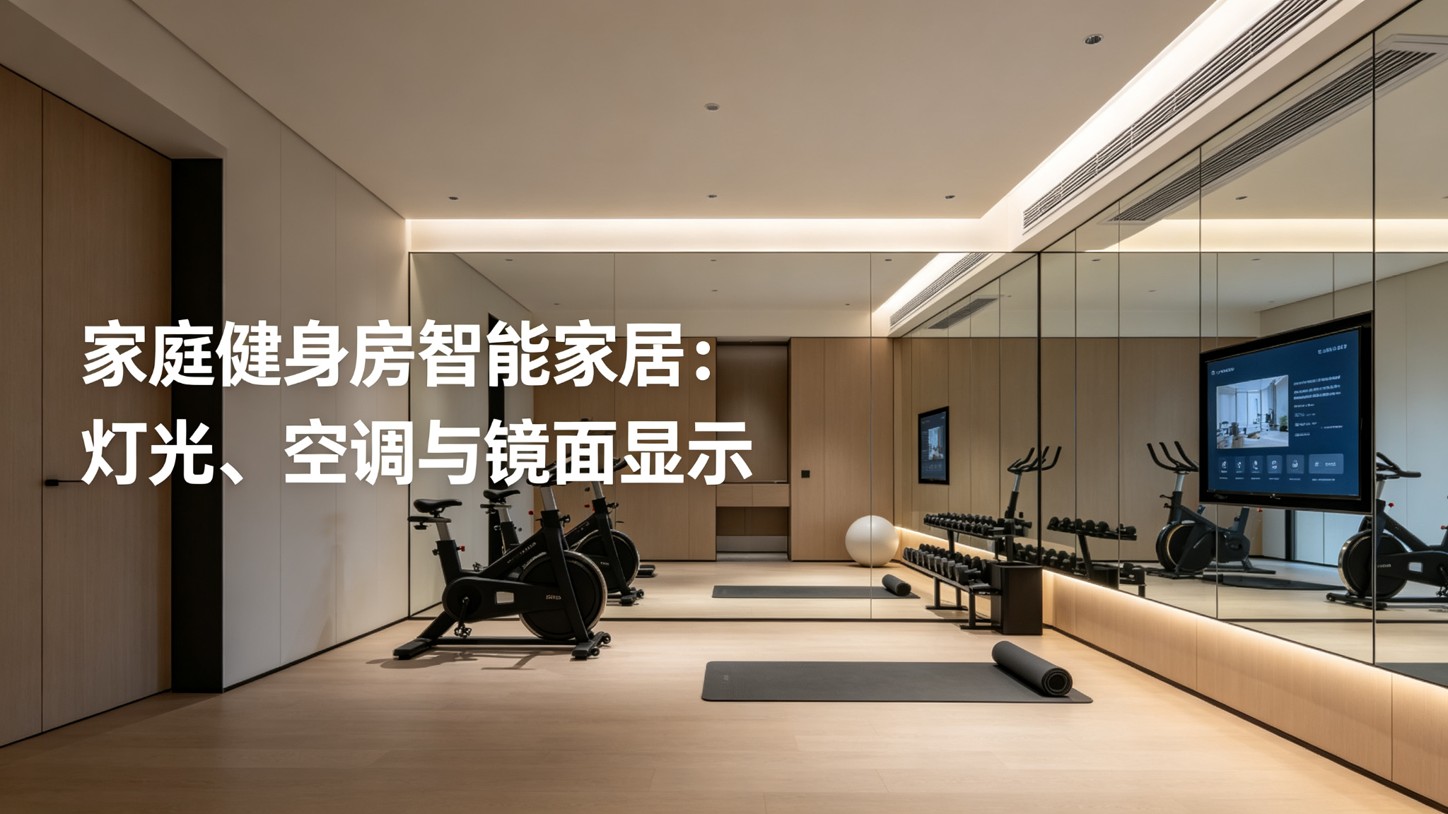 家庭健身房智能家居:灯光、空调与镜面显示
