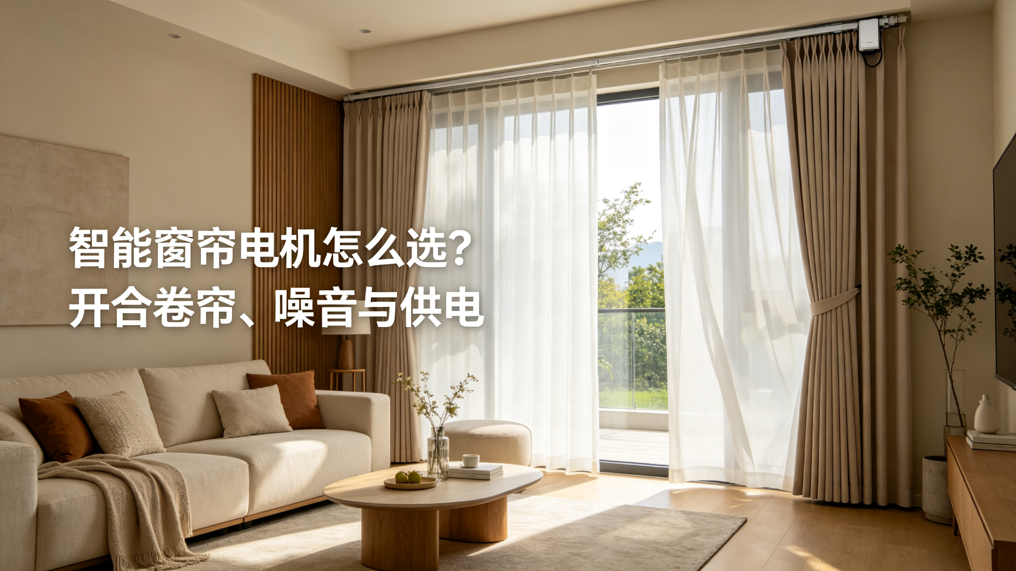 智能窗帘电机怎么选？开合卷帘、噪音与供电