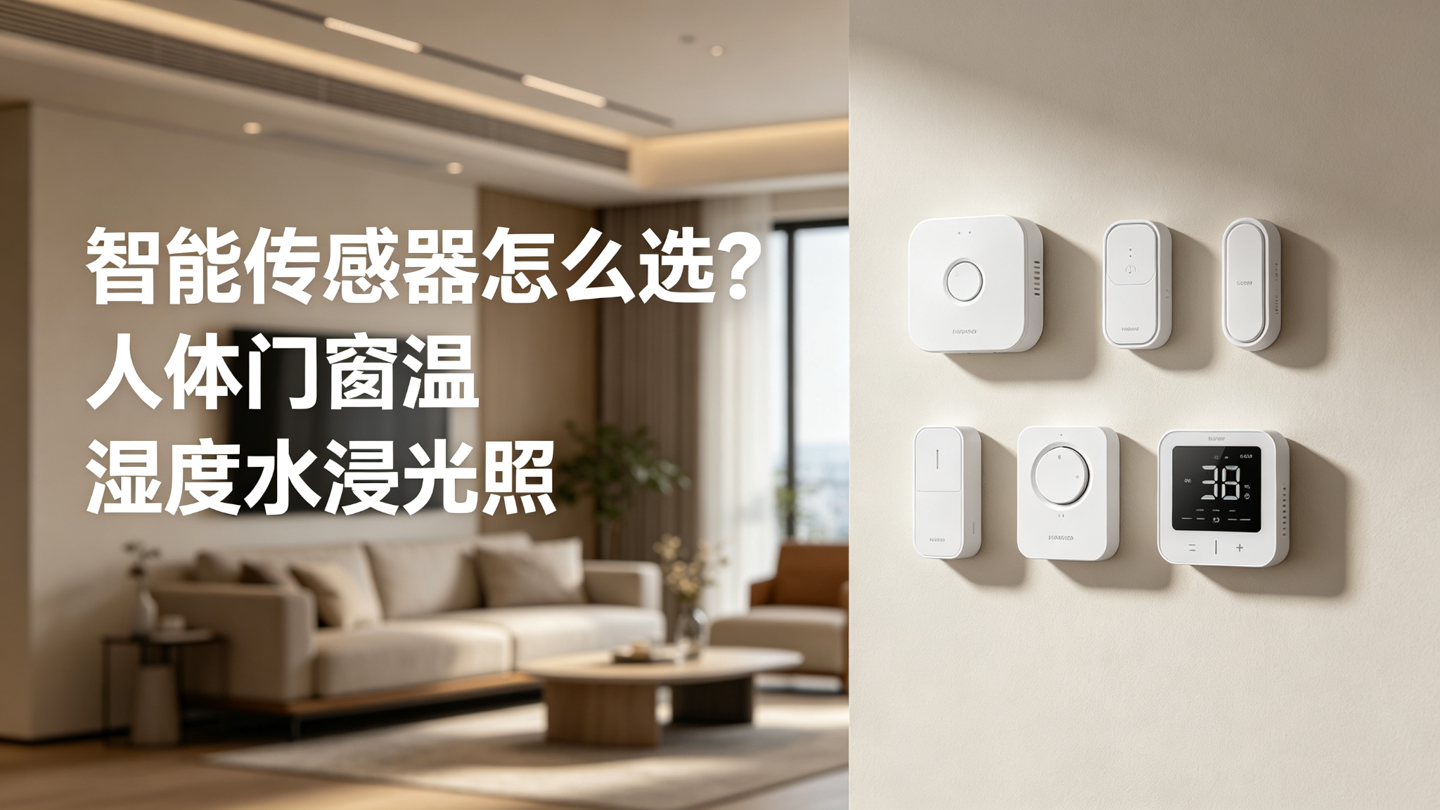 智能传感器怎么选？人体门窗温湿度水浸光照