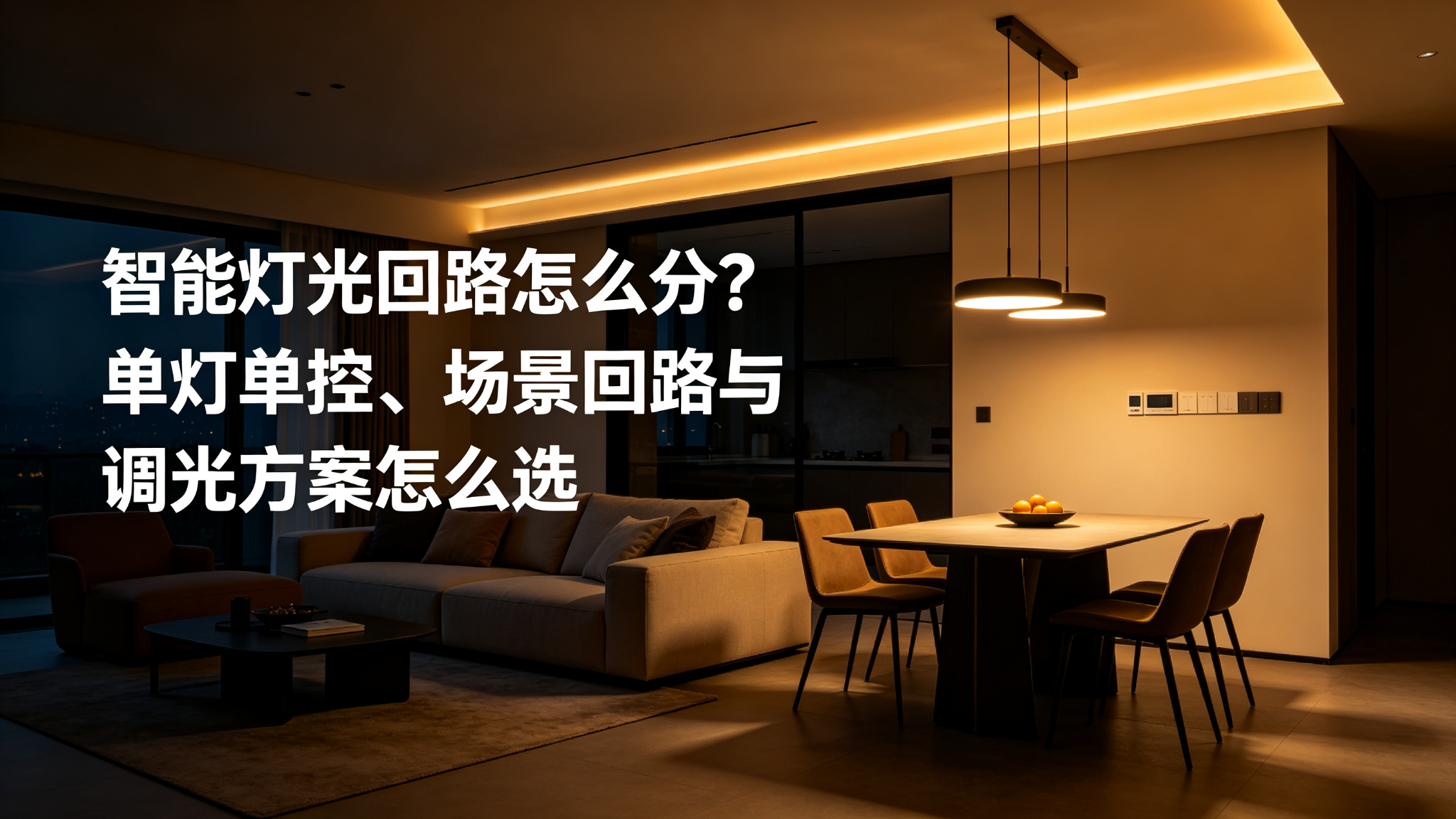 智能灯光回路怎么分?单灯单控、场景回路与调光方案怎么选