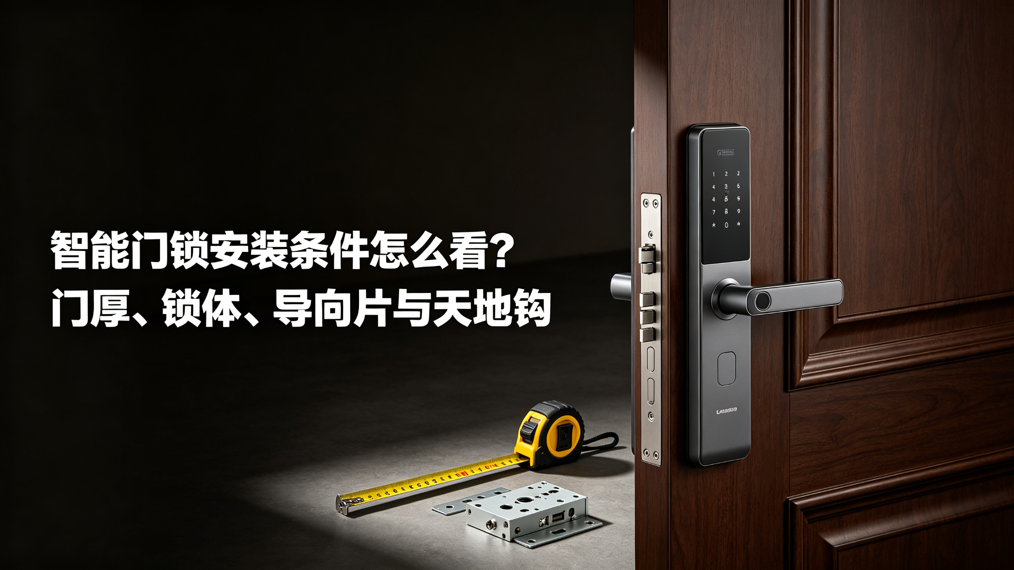 智能门锁安装条件怎么看?门厚、锁体、导向片与天地钩