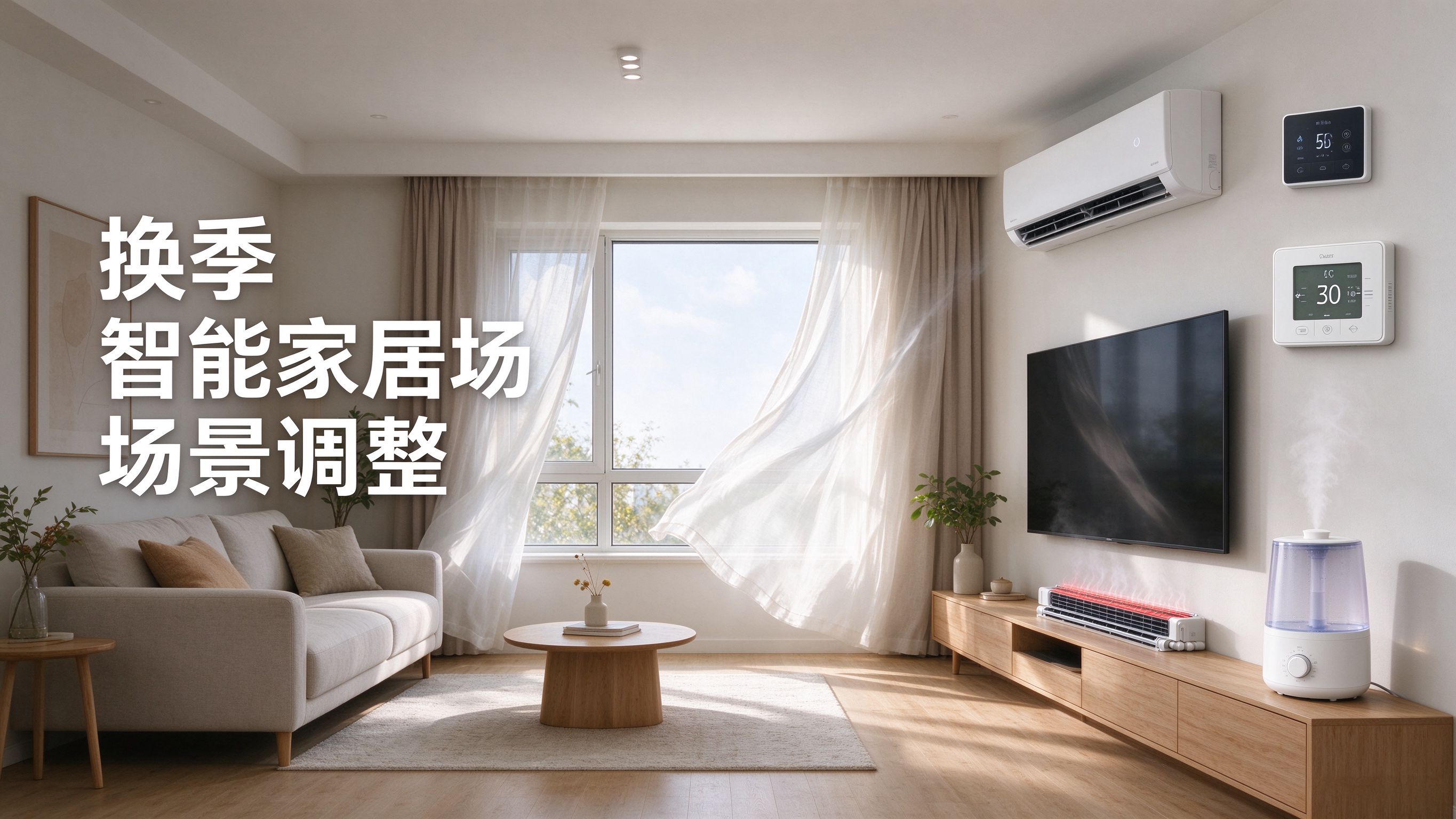 换季智能家居场景怎么做?空调地暖切换、除湿通风与衣物收纳