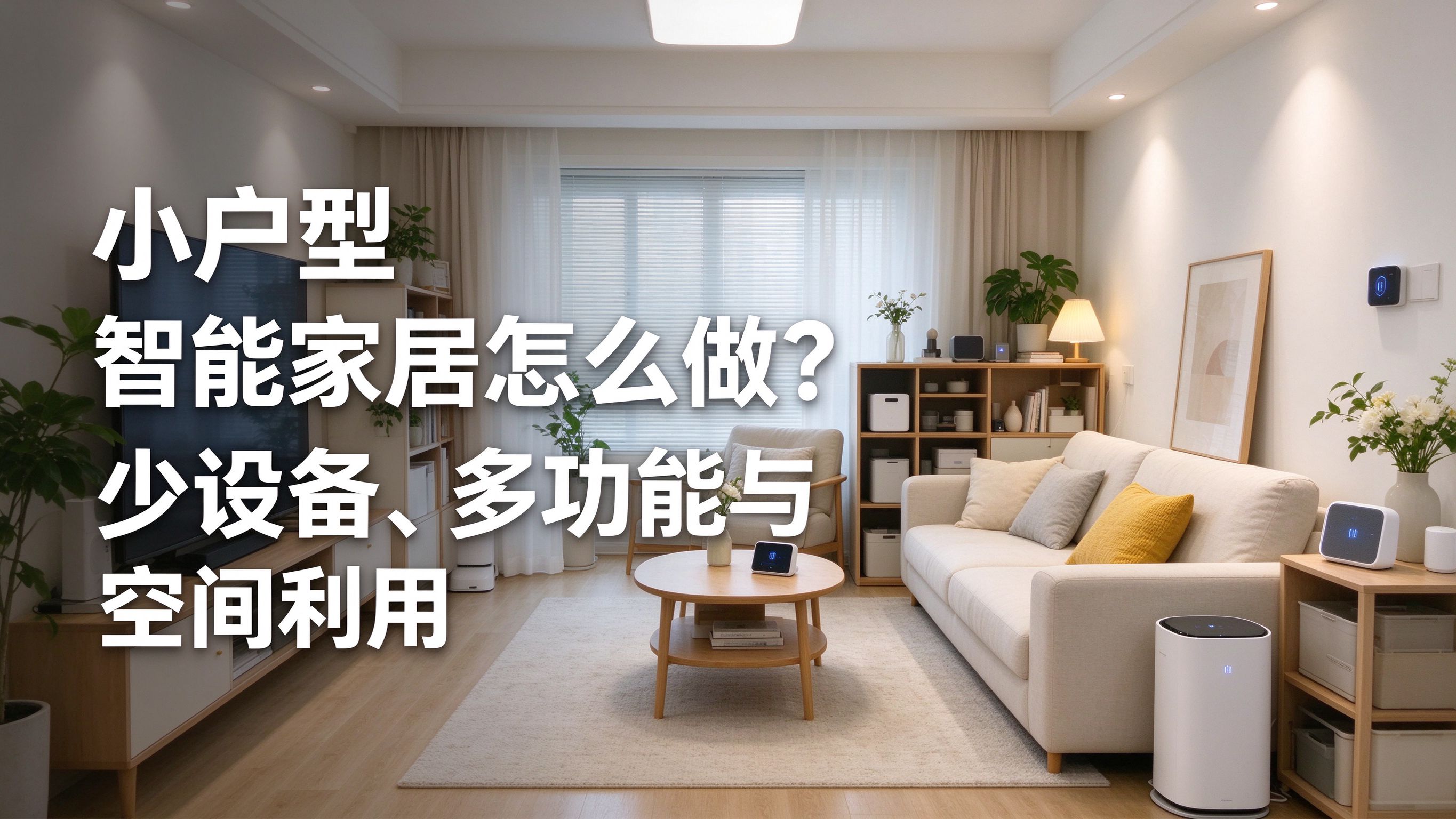 小户型智能家居怎么做？少设备、多功能与空间利用