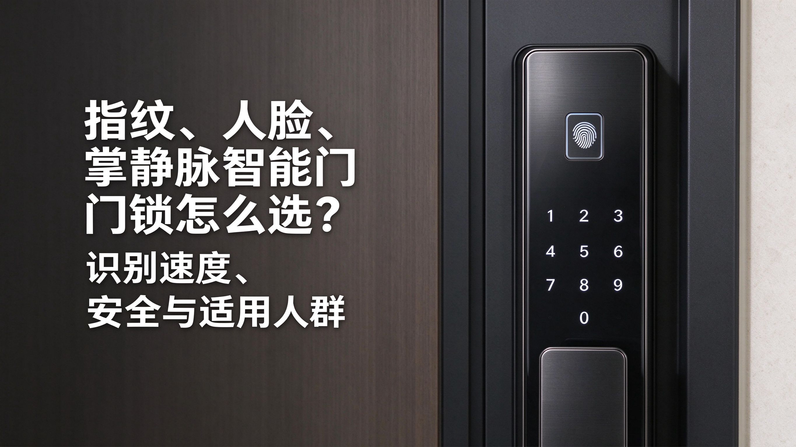 指纹、人脸、掌静脉智能门锁怎么选？识别速度、安全与适用人群