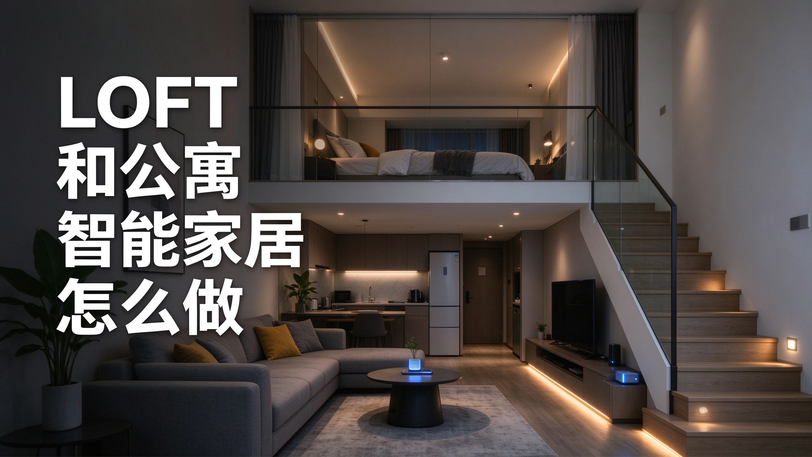LOFT和公寓智能家居怎么做?挑高空间、隔层网络与场景联动