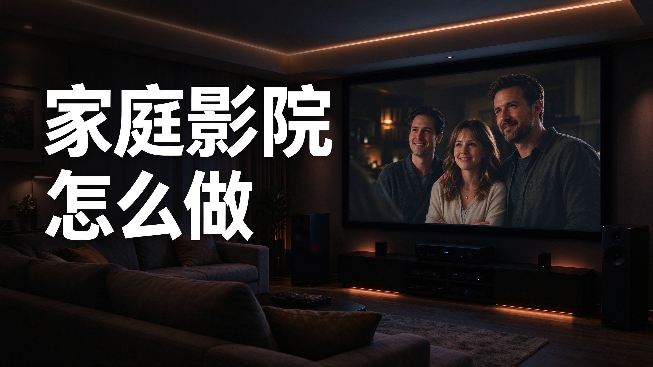 家庭影院怎么做?投影、幕布、功放与音响的智能联动